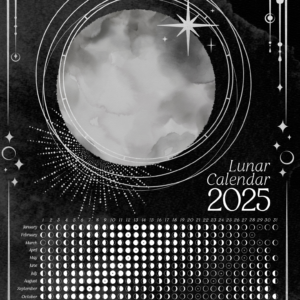 Dark Lunar Calendar 2025
